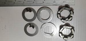 Trailer Axle Spindle Hardware Kit EZ lube Trailer Nut 1" D Washers and Tang Washer Replace